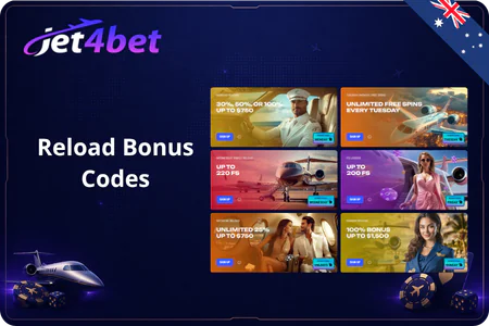Jet4Bet Reload Bonus Codes