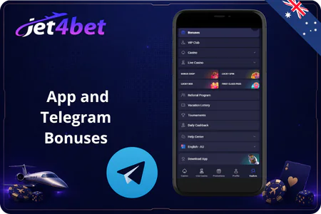 Jet4Bet App and Telegram Bonuses